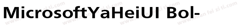 MicrosoftYaHeiUI Bol字体转换